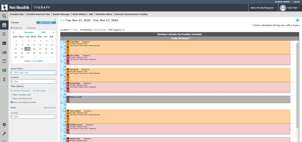 screenshot of Net Health